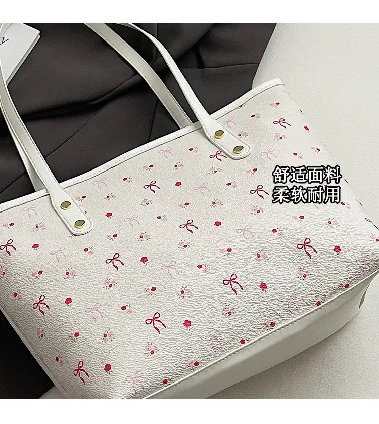 Women Crossbody Bag Cherry Print Large Capacity — feature 2