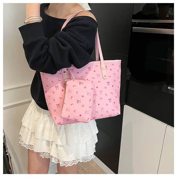 Women Crossbody Bag Cherry Print Large Capacity — feature 8