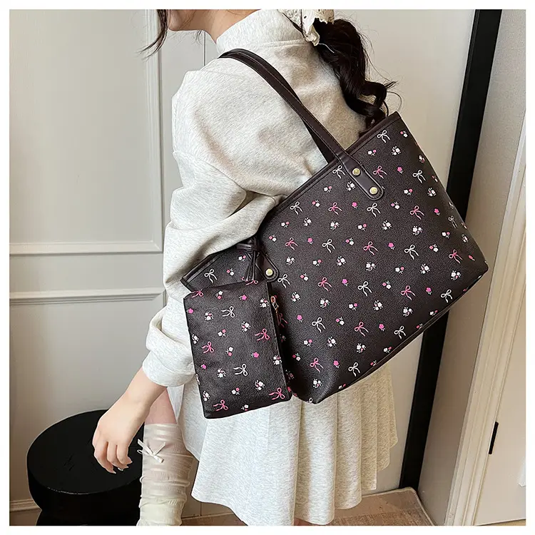 Women Crossbody Bag Cherry Print Large Capacity — feature 9