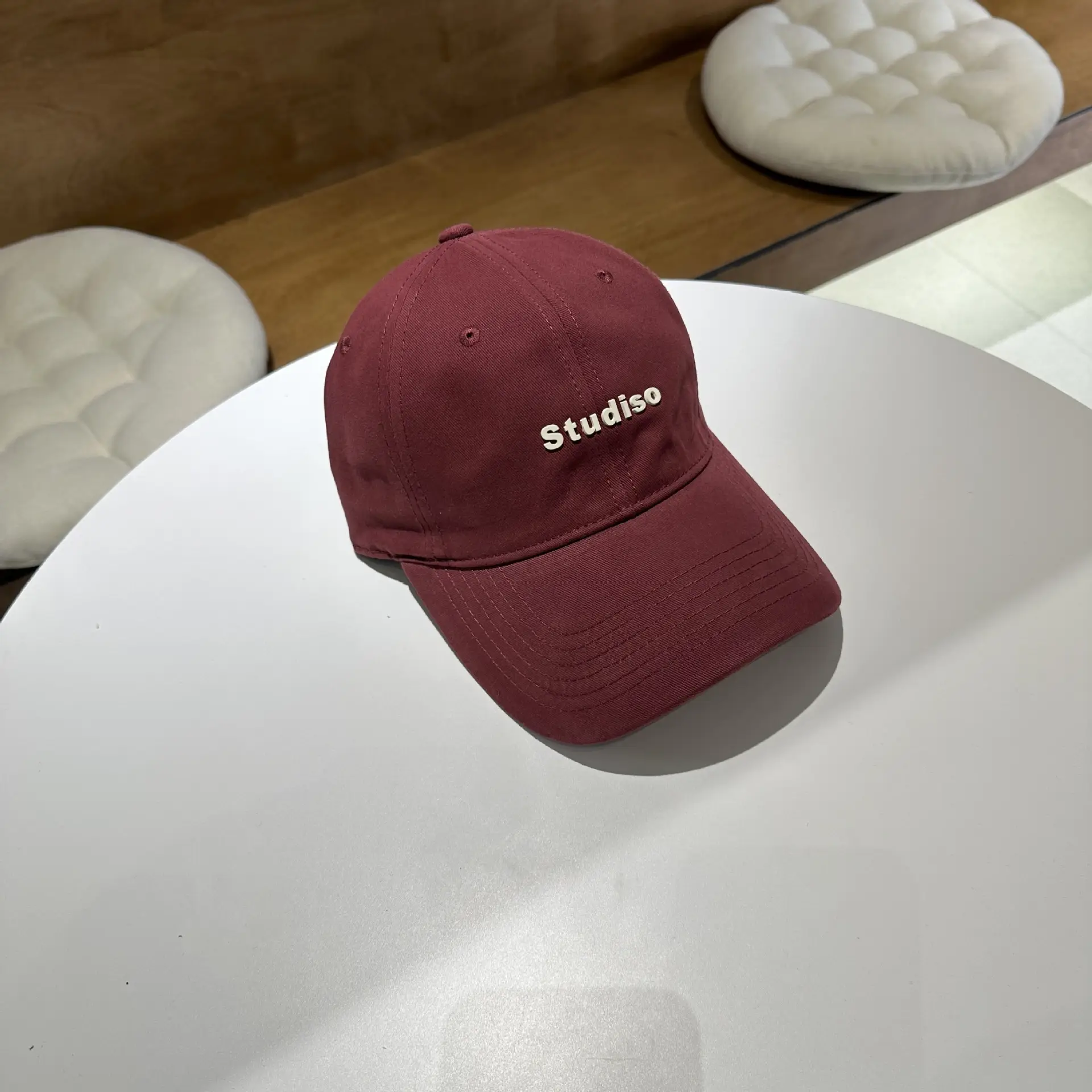Women Maroon Embroidered Baseball Cap 2025 — feature 3