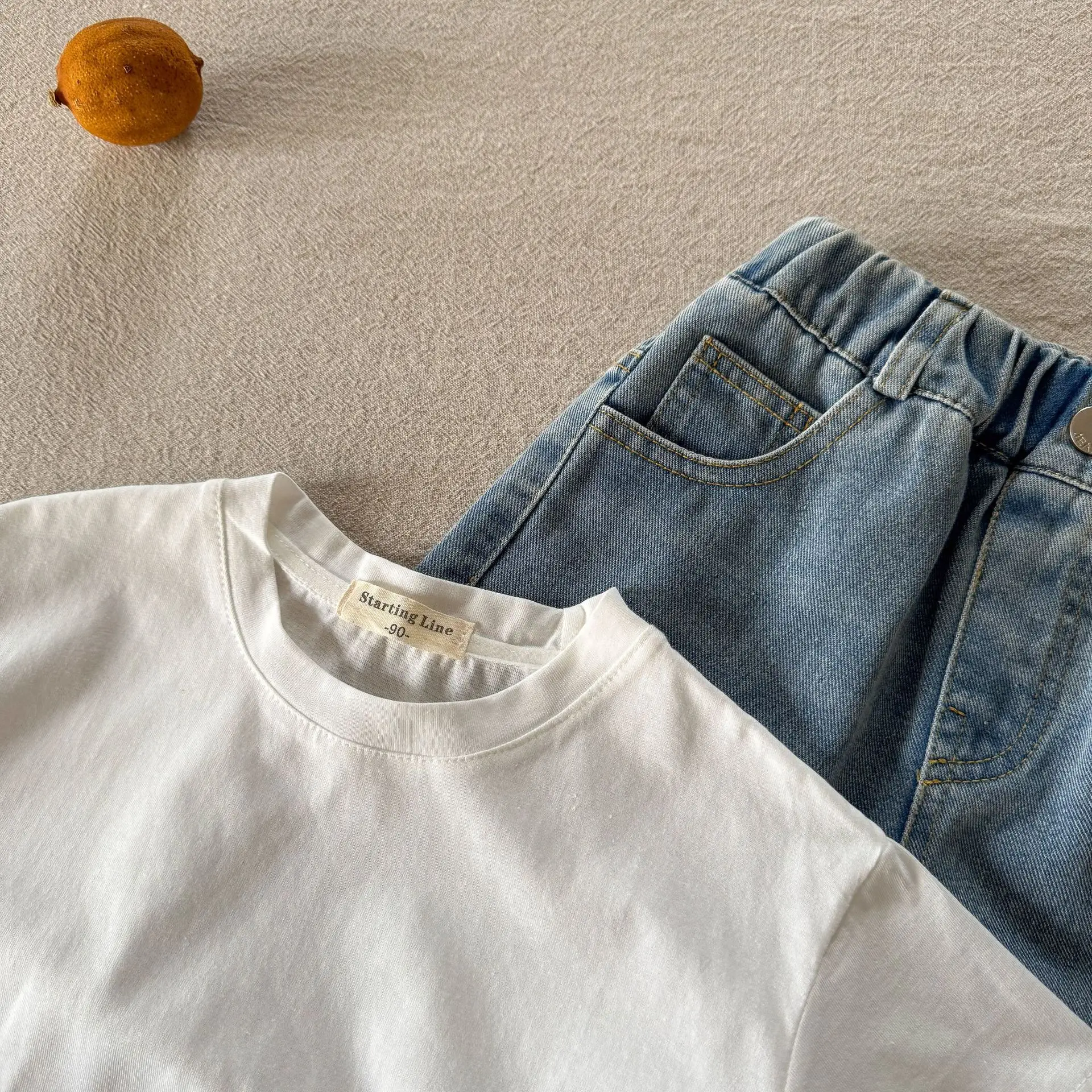 White Cotton Short Sleeve T-Shirt for Kids 2025 — feature 4