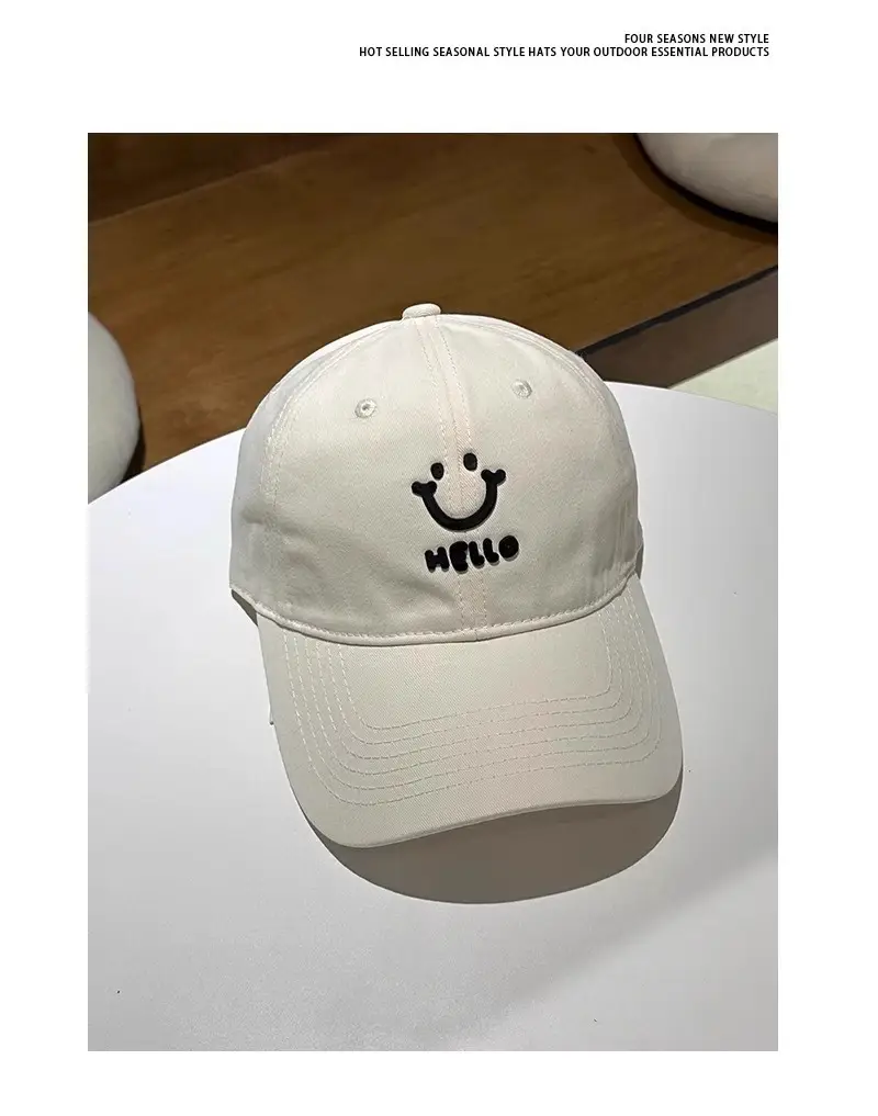 Women Purple Hello Face Baseball Cap 2025 — feature 7