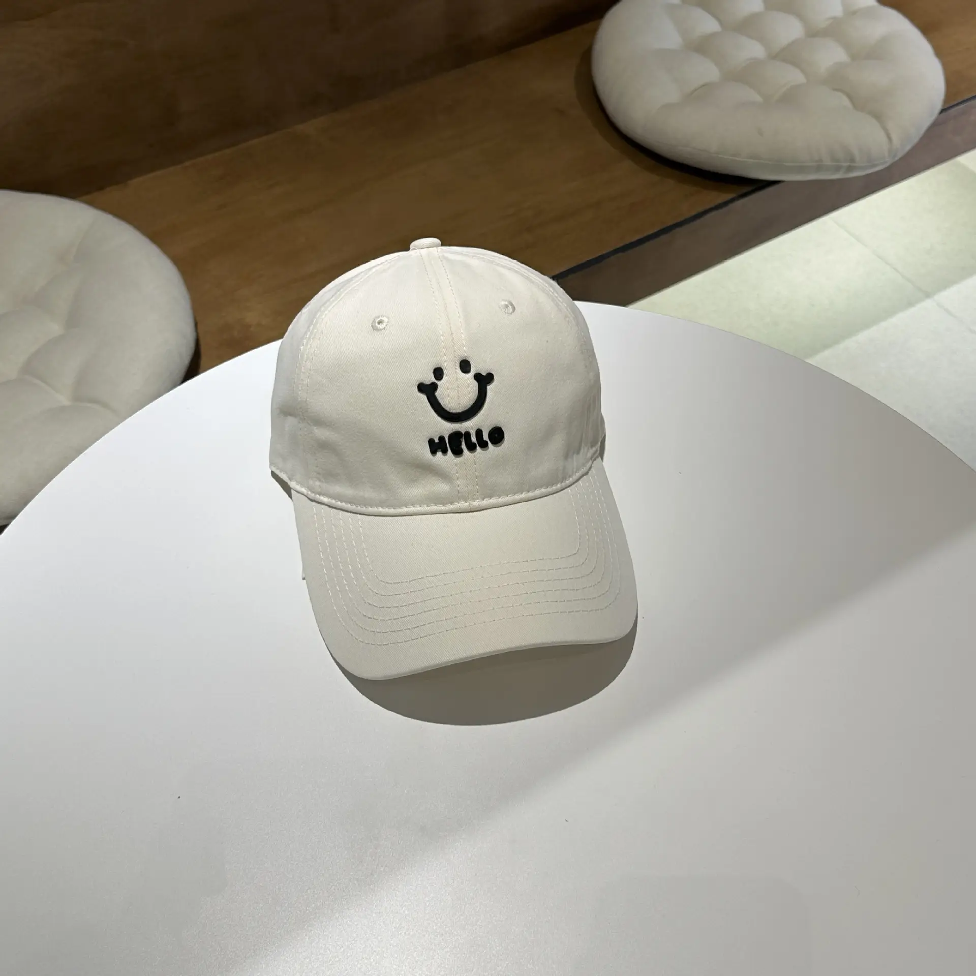 Women Purple Hello Face Baseball Cap 2025
