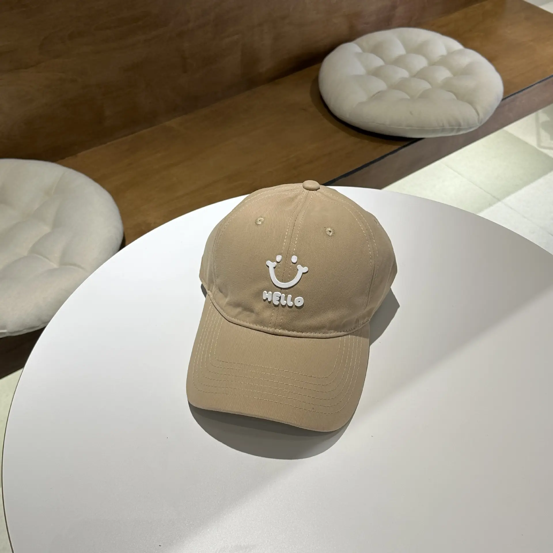 Women Purple Hello Face Baseball Cap 2025