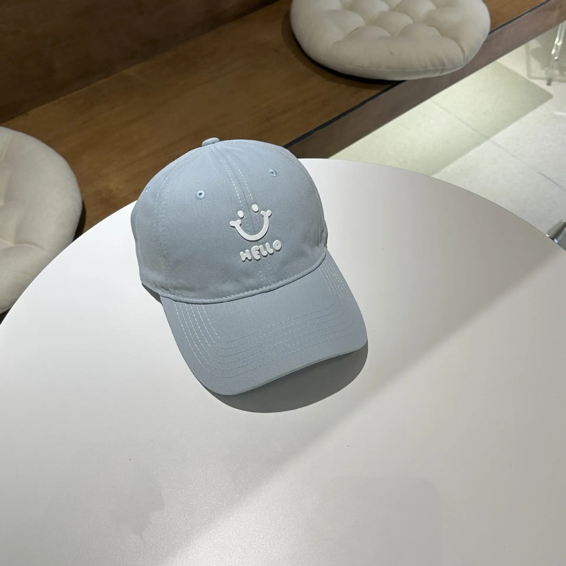 Women Purple Hello Face Baseball Cap 2025