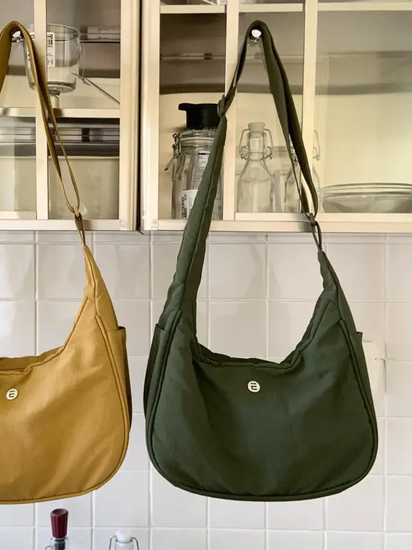 Women's Creamy Cloth Shoulder Bag 2025 New