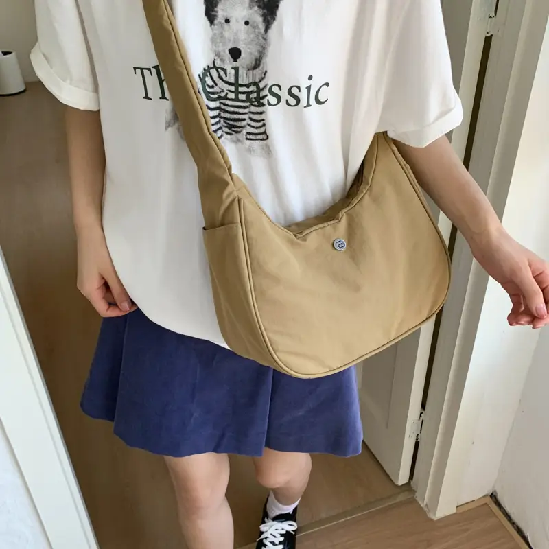 Women's Creamy Cloth Shoulder Bag 2025 New