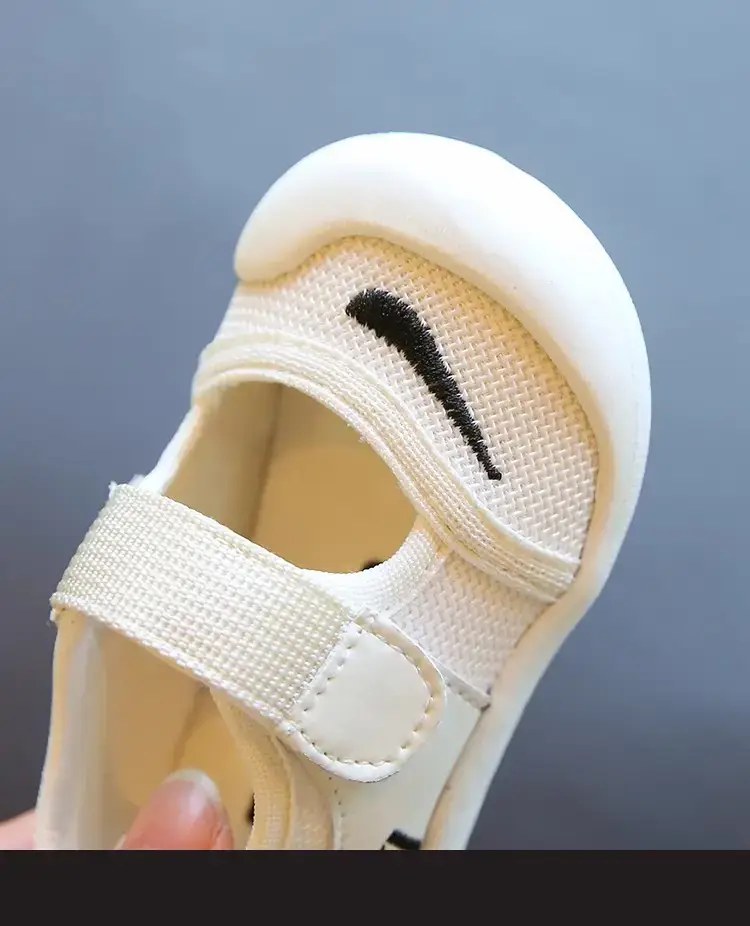 Baby Toddler Soft Sandals White Black 1-3Yr — feature 13