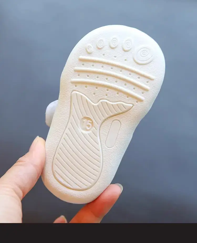 Baby Toddler Soft Sandals White Black 1-3Yr — feature 17