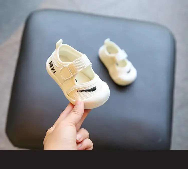 Baby Toddler Soft Sandals White Black 1-3Yr — feature 8