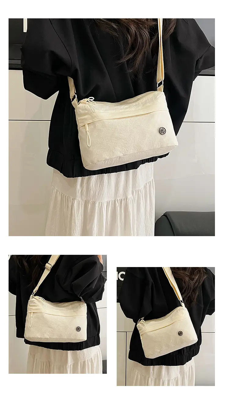 Women's Multi-Compartment Crossbody Bag Yellow Water-Repellent — feature 13