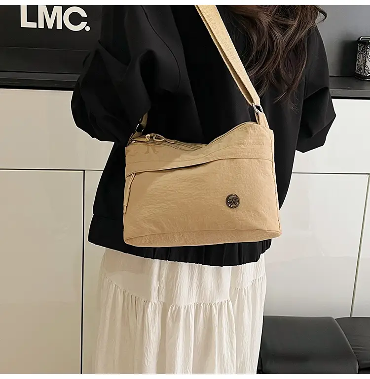 Women's Multi-Compartment Crossbody Bag Yellow Water-Repellent — feature 25