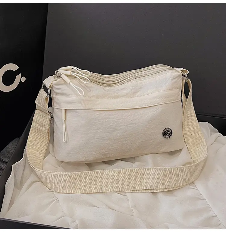 Women's Multi-Compartment Crossbody Bag Yellow Water-Repellent — feature 38