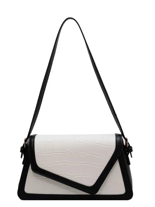 Women's Crossbody Bag Beige Black Contrast 2025 - Image 9