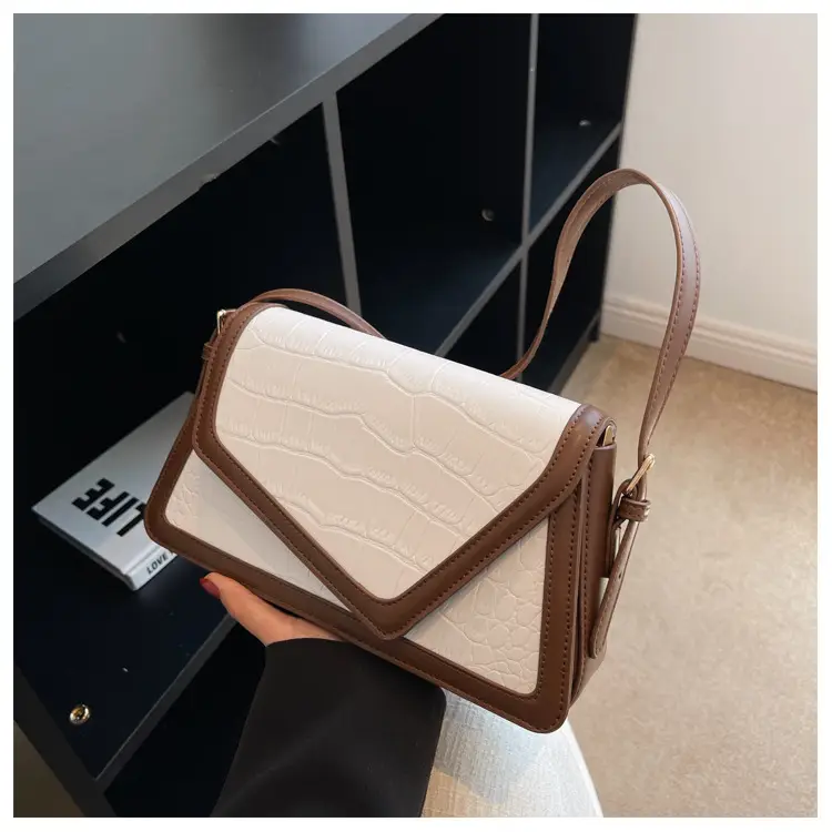 Women's Crossbody Bag Beige Black Contrast 2025 — feature 22