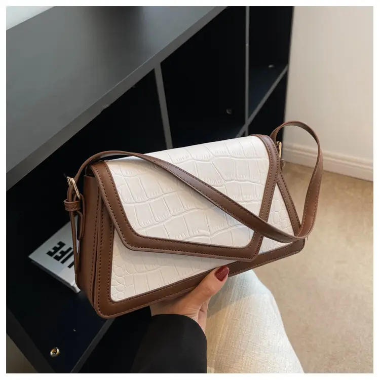 Women's Crossbody Bag Beige Black Contrast 2025 — feature 23