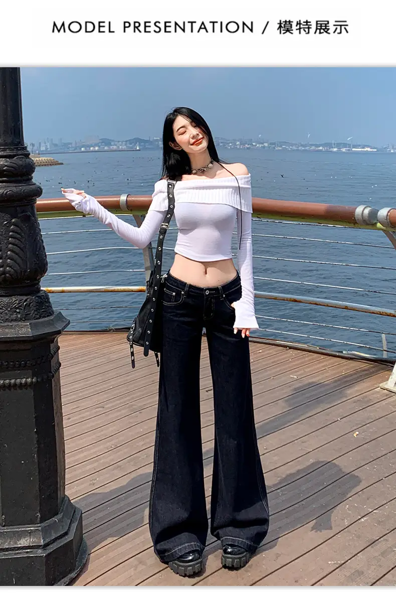 Dark Blue Loose Slimming Jeans for Women 2025 Spring Summer — feature 8