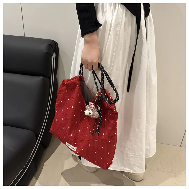 Women's Canvas Polka Dot Tote Bag 2025 — feature 10