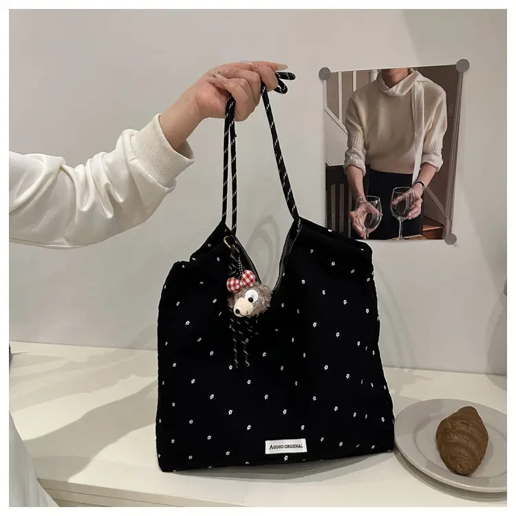 Women's Canvas Polka Dot Tote Bag 2025 — feature 12