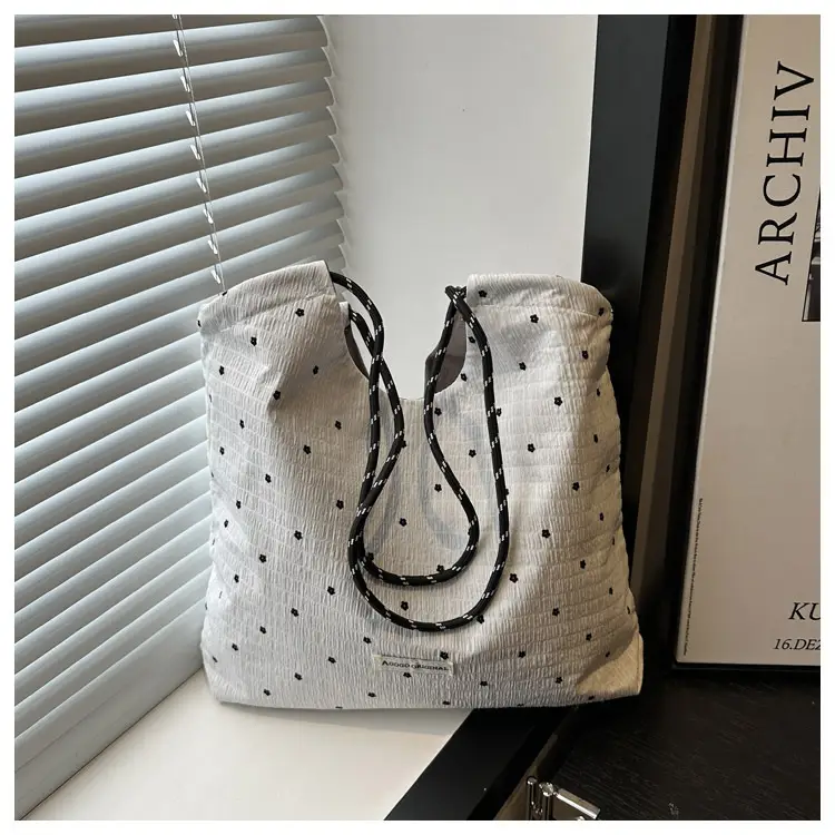 Women's Canvas Polka Dot Tote Bag 2025 — feature 17