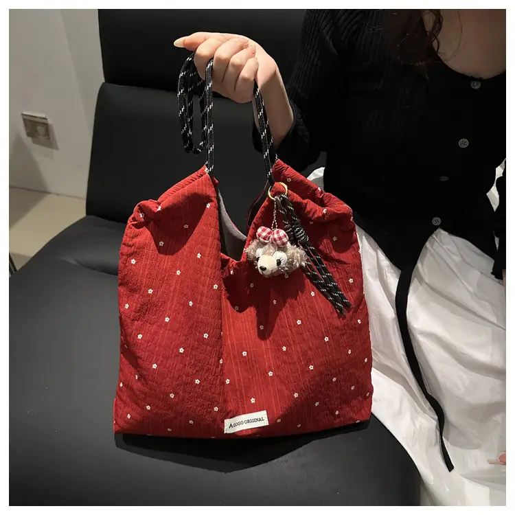 Women's Canvas Polka Dot Tote Bag 2025 — feature 9