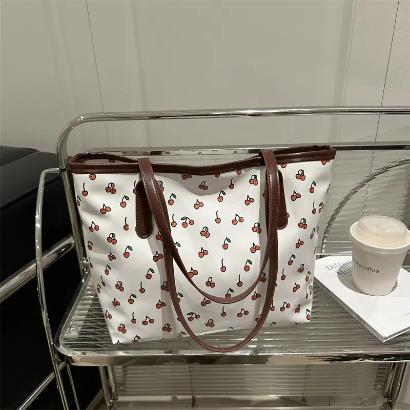 2025 Casual Women's Printed Crossbody Bag White Brown - Image 3