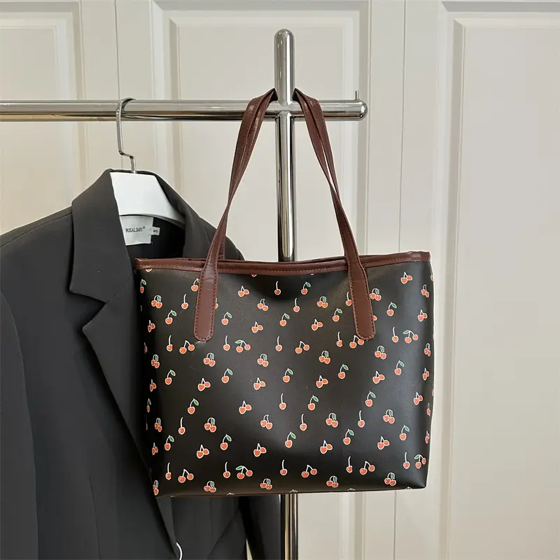 2025 Casual Women's Printed Crossbody Bag White Brown - Image 6