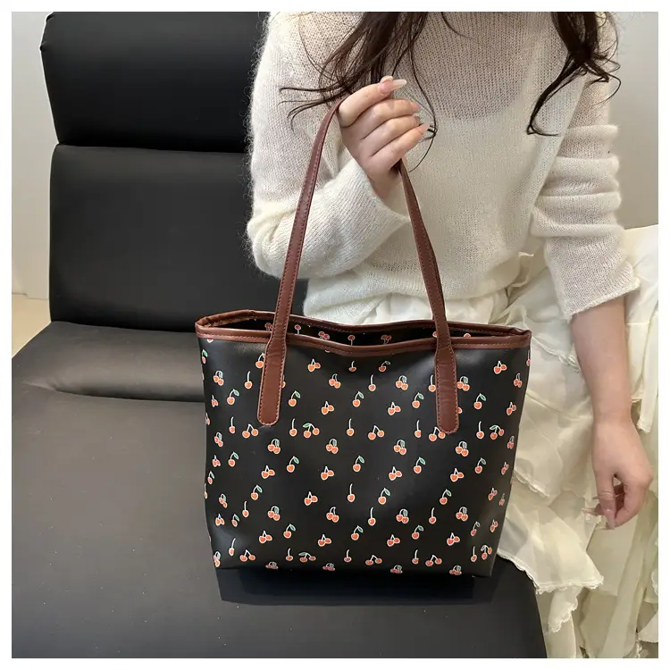 2025 Casual Women's Printed Crossbody Bag White Brown — feature 10