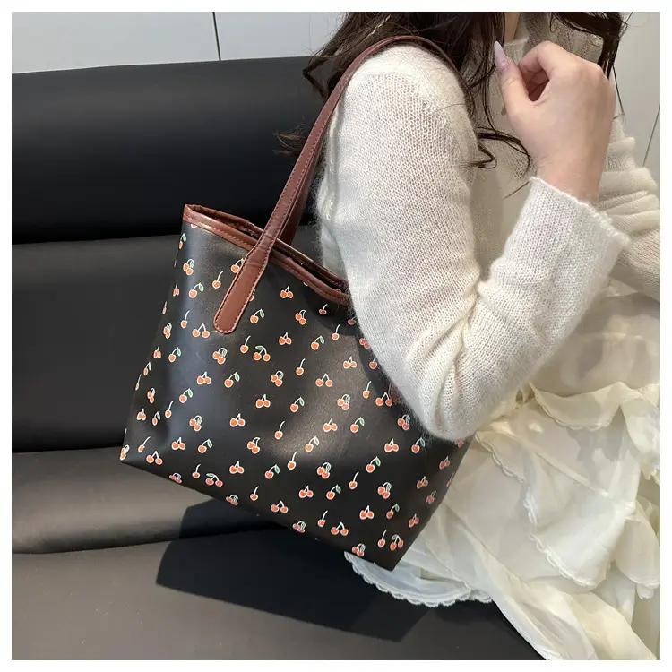2025 Casual Women's Printed Crossbody Bag White Brown — feature 11