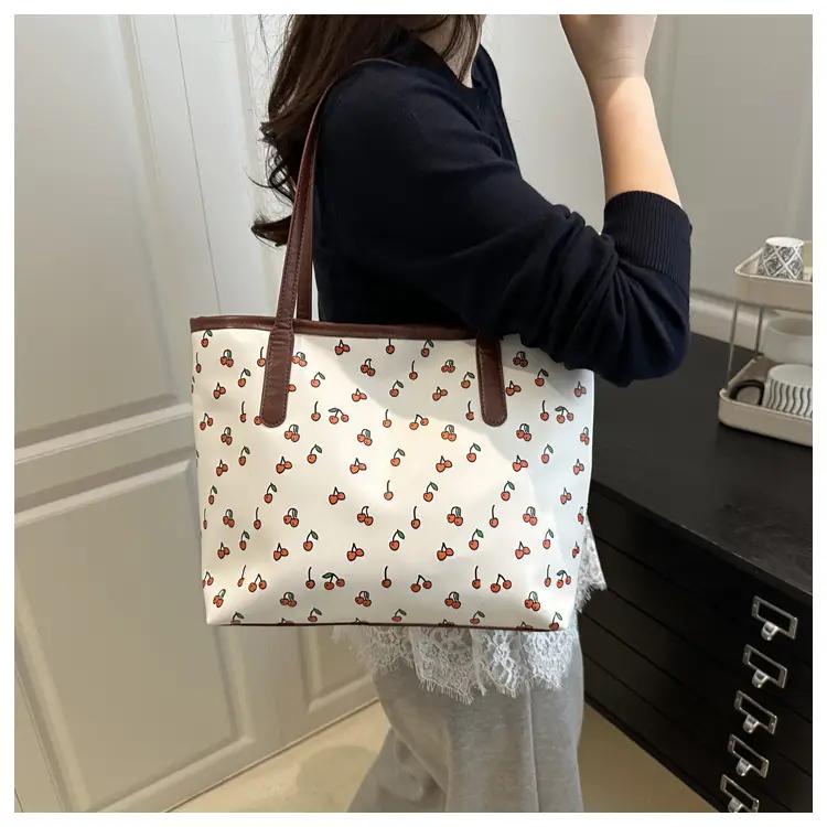 2025 Casual Women's Printed Crossbody Bag White Brown — feature 13