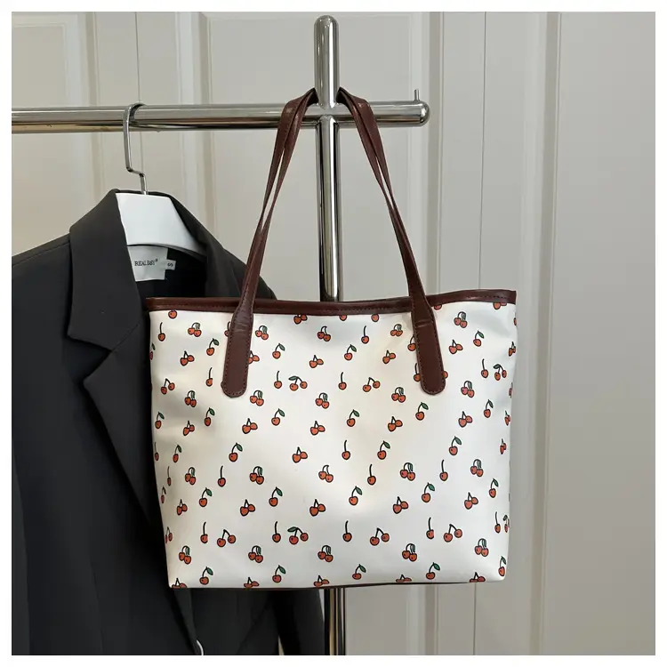 2025 Casual Women's Printed Crossbody Bag White Brown — feature 21