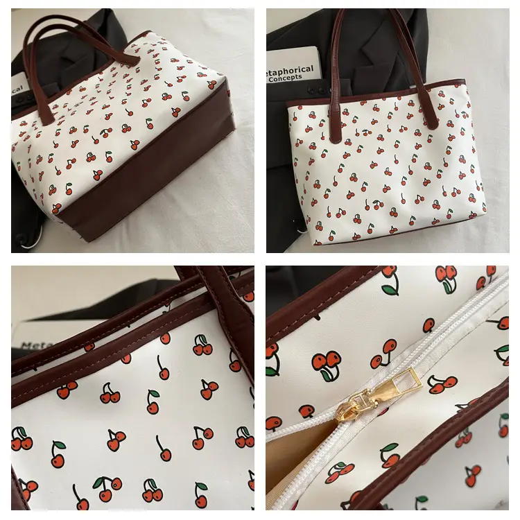 2025 Casual Women's Printed Crossbody Bag White Brown — feature 6
