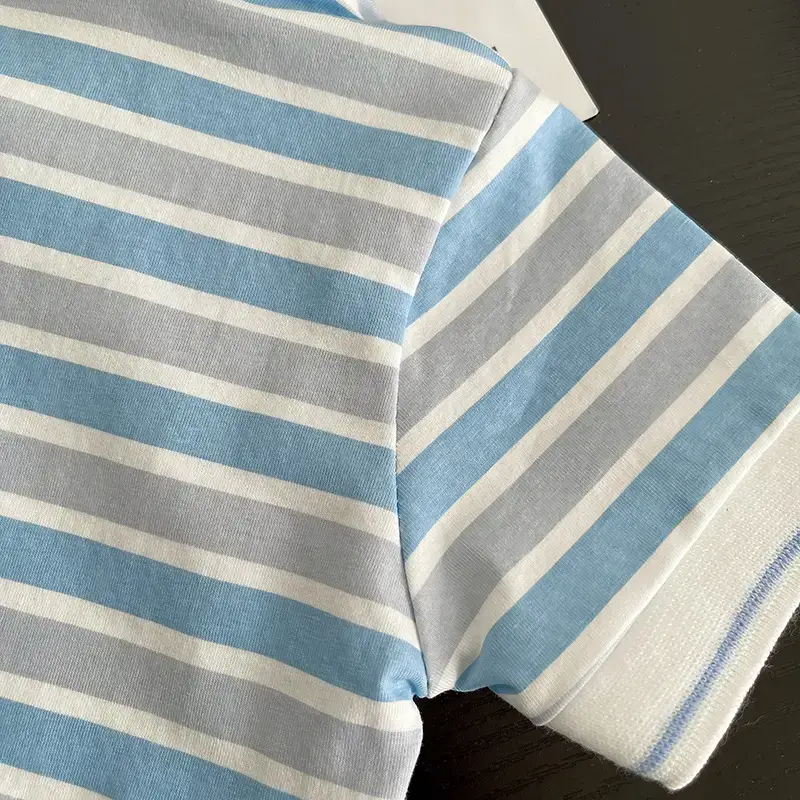 Baby Striped T-Shirt 2025 Boys Summer Two-Piece Set — feature 14