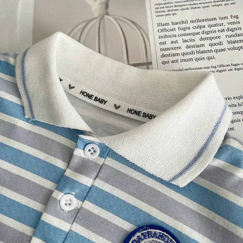 Baby Striped T-Shirt 2025 Boys Summer Two-Piece Set — feature 8