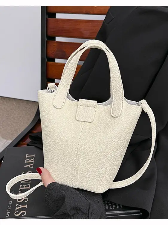 Women's Crossbody Bag Cream Leather 2026 New Model - Image 8