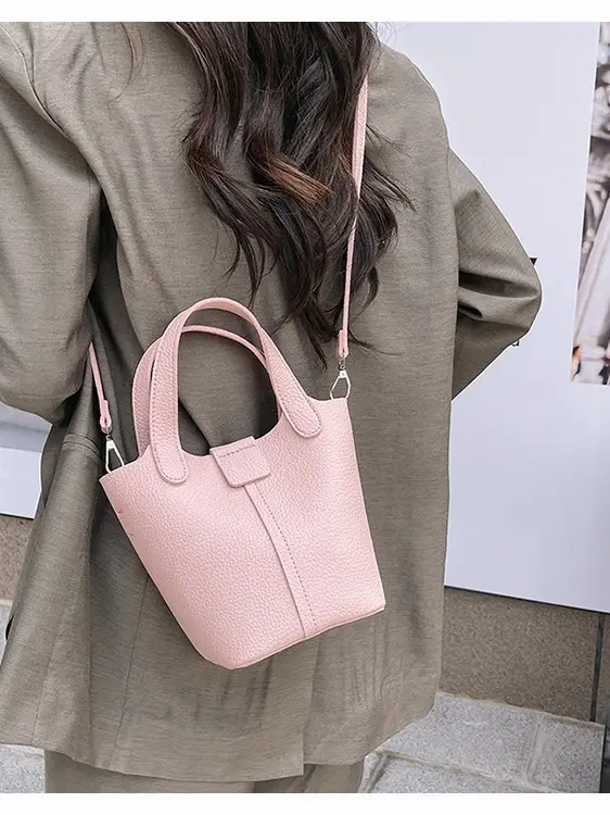 Women's Crossbody Bag Cream Leather 2026 New Model - Image 9