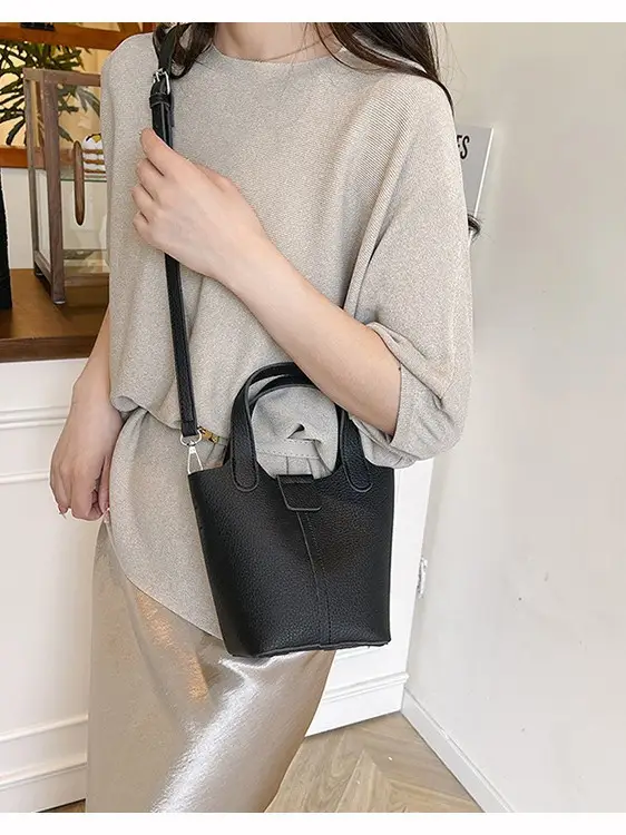 Women's Crossbody Bag Cream Leather 2026 New Model - Image 10