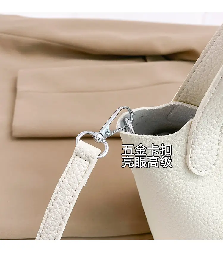 Women's Crossbody Bag Cream Leather 2026 New Model — feature 6