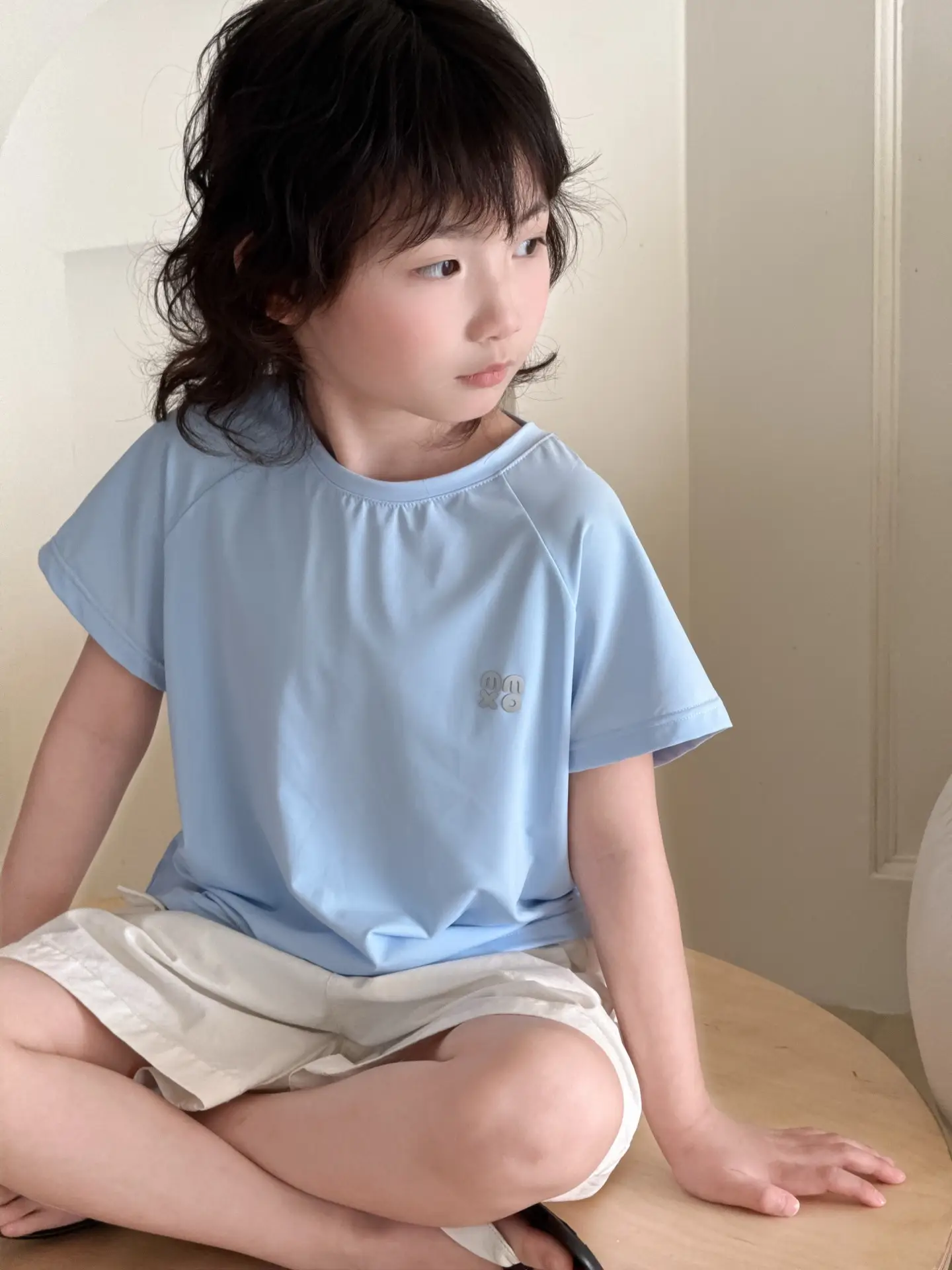 Light Blue T-Shirt for Boys Short Sleeve — feature 1