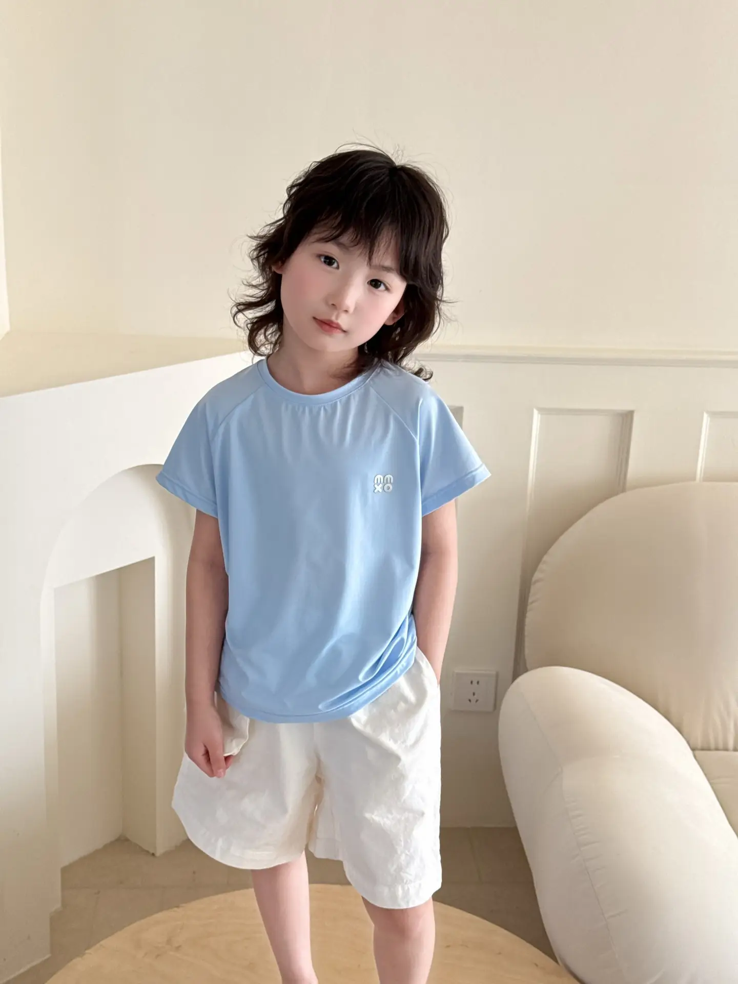 Light Blue T-Shirt for Boys Short Sleeve — feature 4