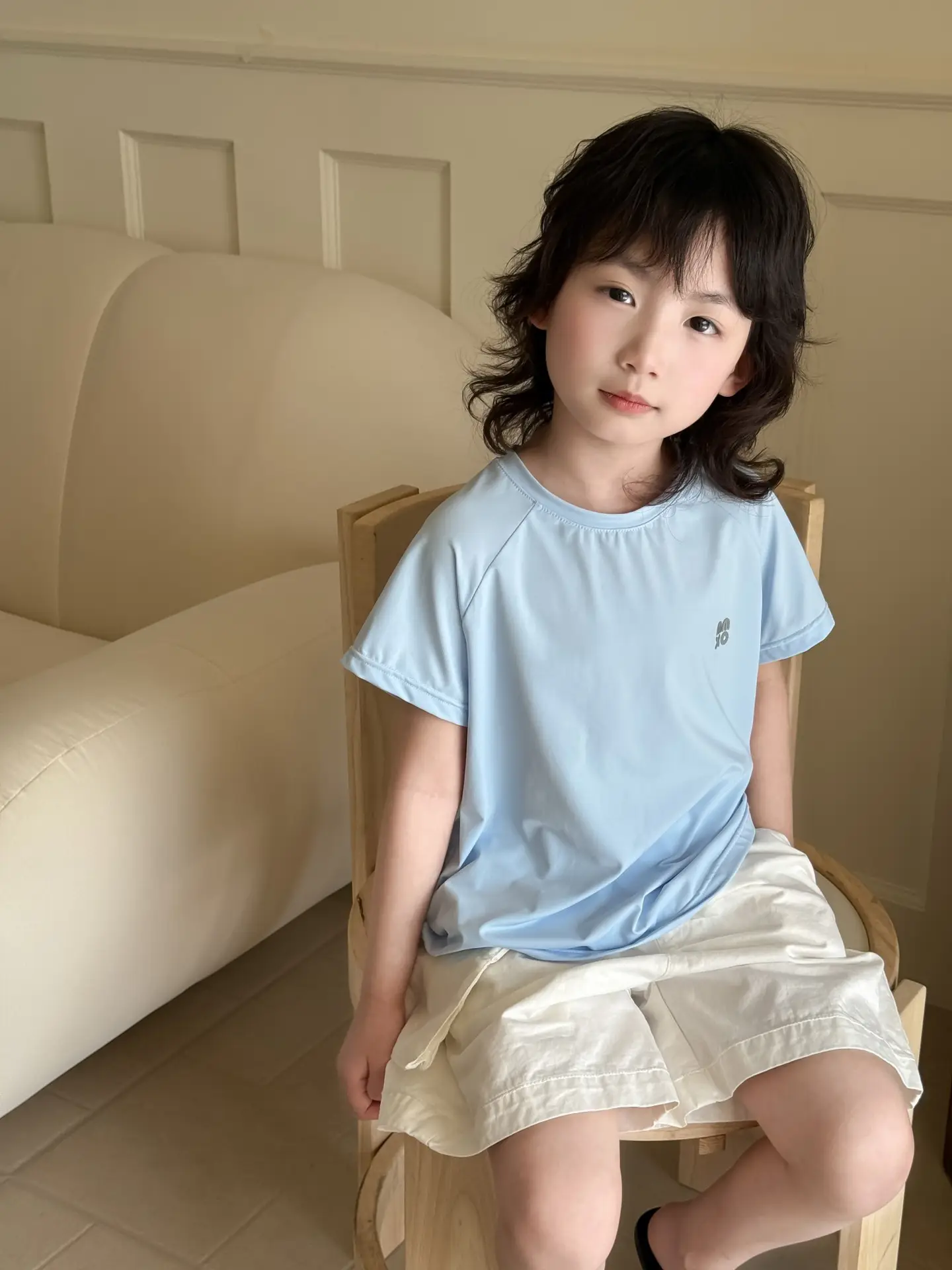 Light Blue T-Shirt for Boys Short Sleeve — feature 5