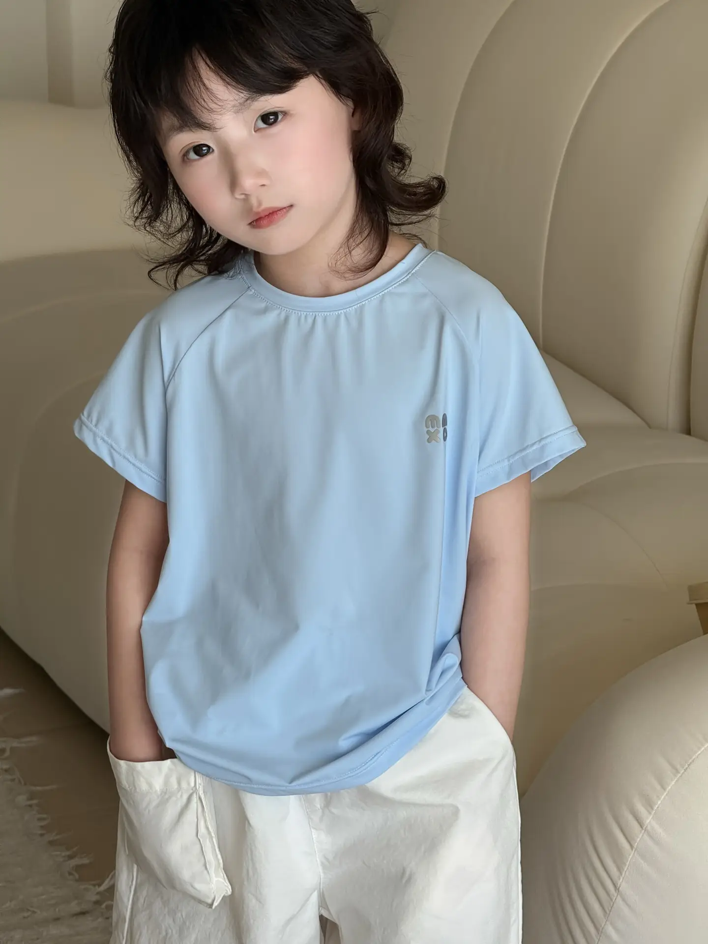 Light Blue T-Shirt for Boys Short Sleeve — feature 6