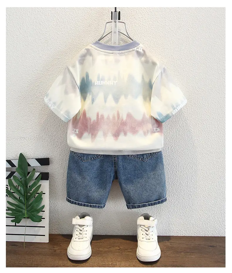 Boys Tie-Dye Cotton T-Shirt 2025 with Zip Pocket — feature 11