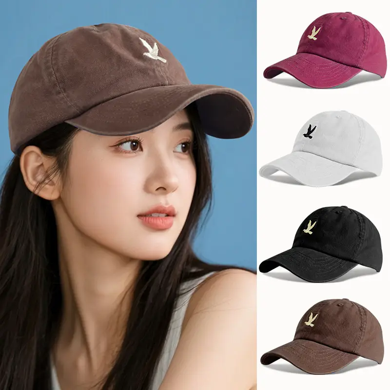 Korean Style Foldable Baseball Cap for Women Men Wide Brim Sun Protection - Image 6
