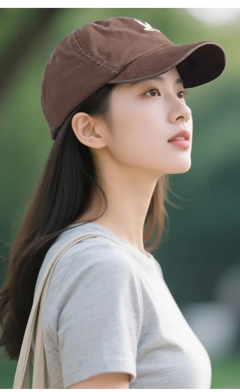 Korean Style Foldable Baseball Cap for Women Men Wide Brim Sun Protection — feature 11