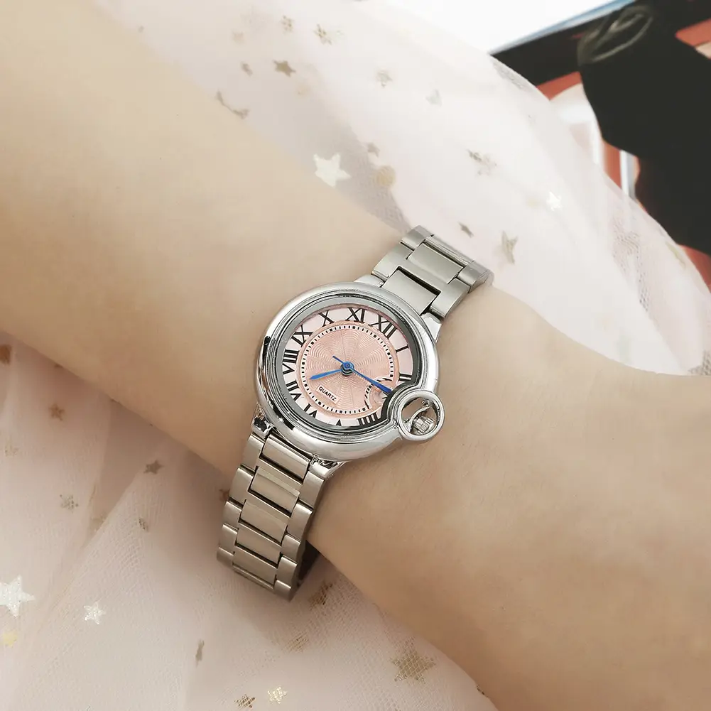 Classic Silver Watch for Women Men Waterproof Calendar Wristwatch - Image 6