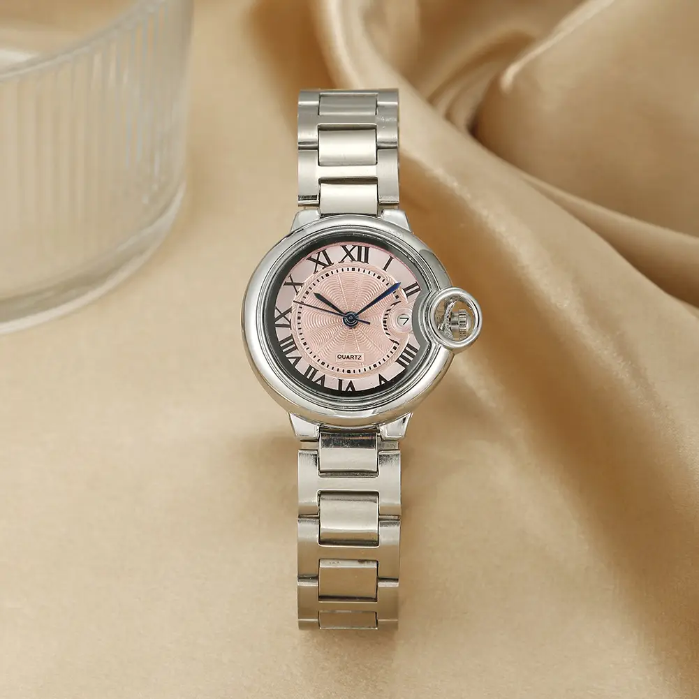 Classic Silver Watch for Women Men Waterproof Calendar Wristwatch - Image 7