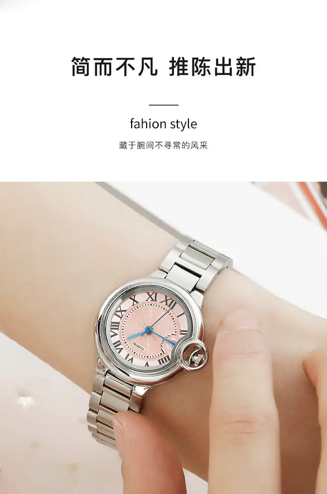 Classic Silver Watch for Women Men Waterproof Calendar Wristwatch — feature 3