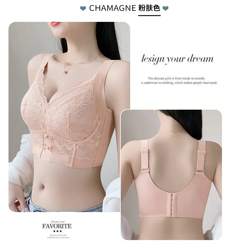 Large Size Adjustable Breast-Retracting Bra, Large Breasts and Small Breasts, Lifting Bra Without Rims, Corrective Expansion Bra — feature 30