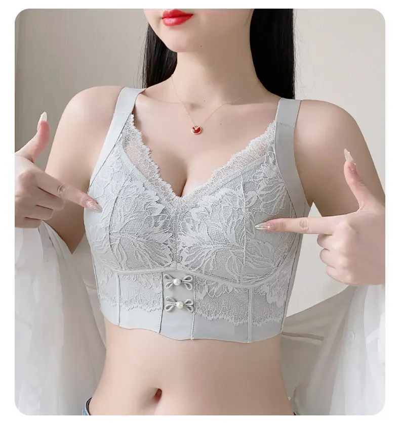 Large Size Adjustable Breast-Retracting Bra, Large Breasts and Small Breasts, Lifting Bra Without Rims, Corrective Expansion Bra — feature 31